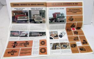 1966 Chevrolet Truck Foreign Dealer Spanish Text Sales Brochure Series 50 60 80