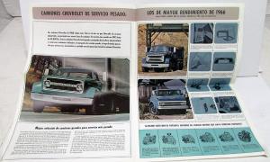 1966 Chevrolet Truck Foreign Dealer Spanish Text Sales Brochure Series 50 60 80