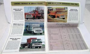1966 Chevrolet Truck Foreign Dealer Spanish Text Sales Brochure Series 50 60 80