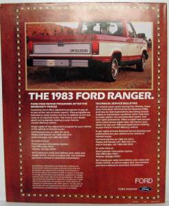 1983 Ford Introducing the Ranger Sales Folder