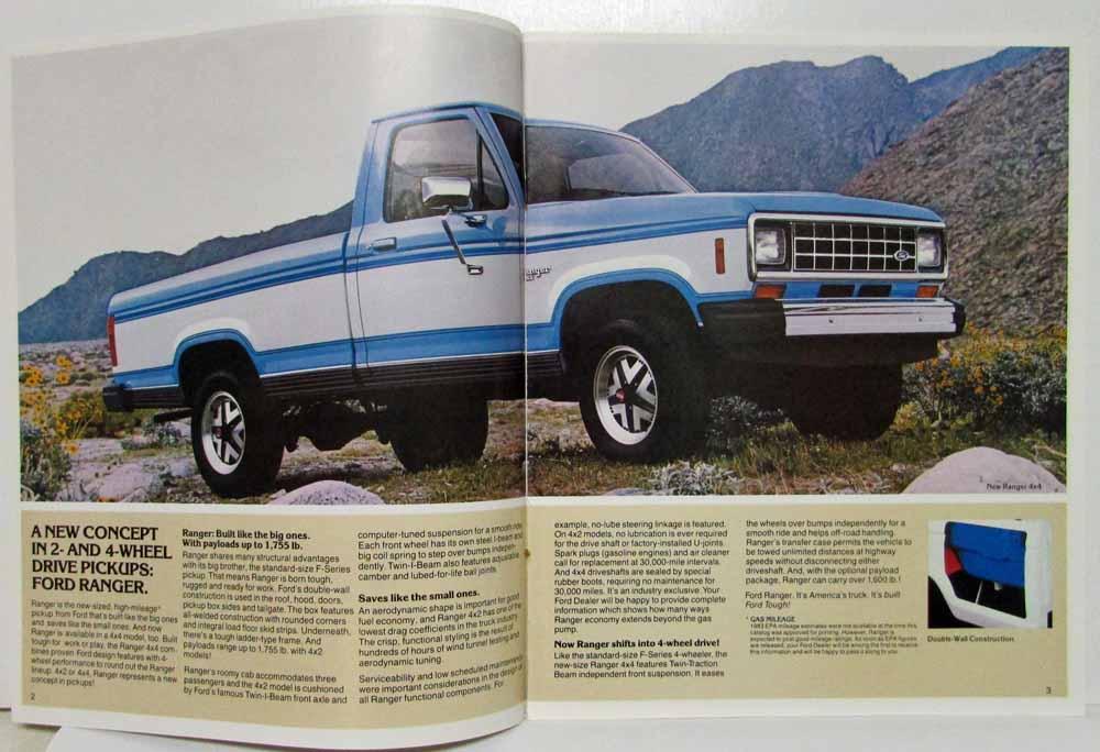1983 Ranger Project 1983 Ford Ranger on Gravel Sales Brochure