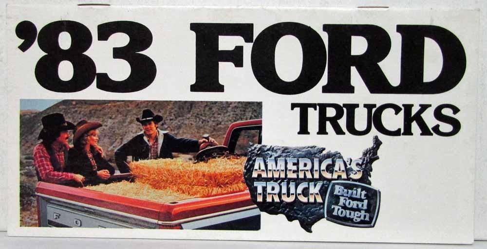 1983 Ford Trucks Sales Mailer Ranger Bronco Club Wagon Econoline Pickup
