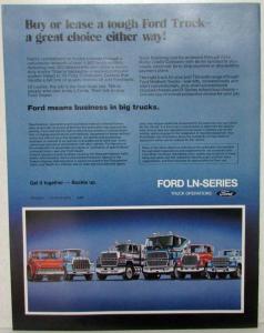 1983 Ford LN-Series Truck Sales Brochure 600-7000