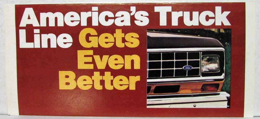 1983 Ford Ranger Folder America's Truck Line Gets Even Better