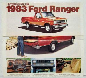 1983 Ford Ranger Folder America's Truck Line Gets Even Better