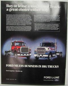 1983 Ford L-Line 800-9000 Series Sales Brochure