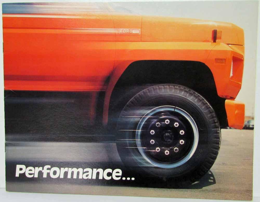 1983 Ford F-8000 Performance Versus the Competition Sales Brochure