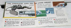 1959 Chevrolet Dealer Sales Brochure Folder All Weather Air Conditioner Heat A/C
