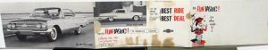 1960 Chevrolet Dealer Brochure Mailer Fun-Tastic Test Drive Invitation Original