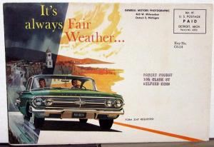 1960 Chevrolet Dealer Brochure Mailer Winterized Service & Maintenance