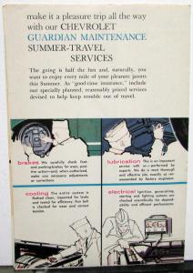 1960 Chevrolet Dealer Brochure Mailer Lubrication & Maintenance
