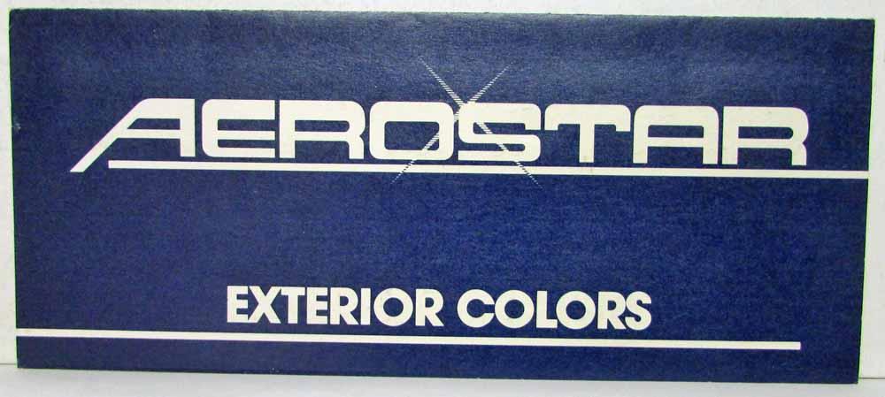 1986 Ford Aerostar Van Exterior Paint Chips