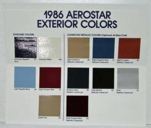 1986 Ford Aerostar Van Exterior Paint Chips
