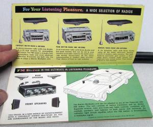 1966 Chevrolet Chevelle Chevy II Corvair Corvette Accessories Sales Brochure