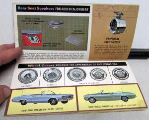 1966 Chevrolet Chevelle Chevy II Corvair Corvette Accessories Sales Brochure
