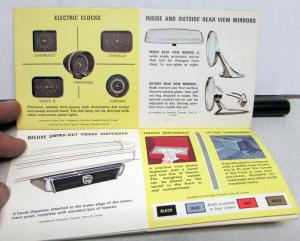 1966 Chevrolet Chevelle Chevy II Corvair Corvette Accessories Sales Brochure