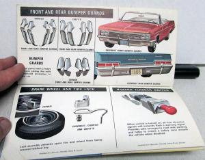 1966 Chevrolet Chevelle Chevy II Corvair Corvette Accessories Sales Brochure