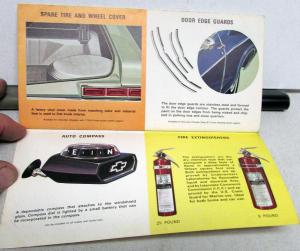 1966 Chevrolet Chevelle Chevy II Corvair Corvette Accessories Sales Brochure
