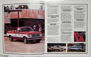 1987 Ford Trucks Sales Brochure F-Series Ranger Bronco Aerostar Econoline