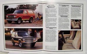 1987 Ford Trucks Sales Brochure F-Series Ranger Bronco Aerostar Econoline