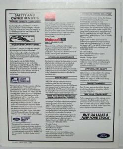 1987 Ford Trucks Sales Brochure F-Series Ranger Bronco Aerostar Econoline