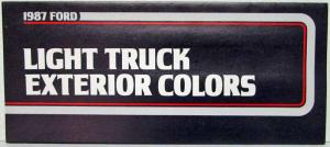 1987 Ford Light Truck Exterior Paint Chips