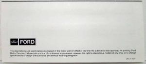 1987 Ford Light Truck Exterior Paint Chips