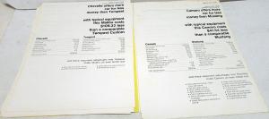 1968 Chevrolet Dealer Salesmen Value Guide Competitor Comparison Chevelle Camaro