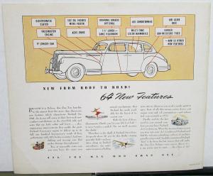 1941 Packard One Ten Deluxe Color Dealer Sales Brochure ORIGINAL