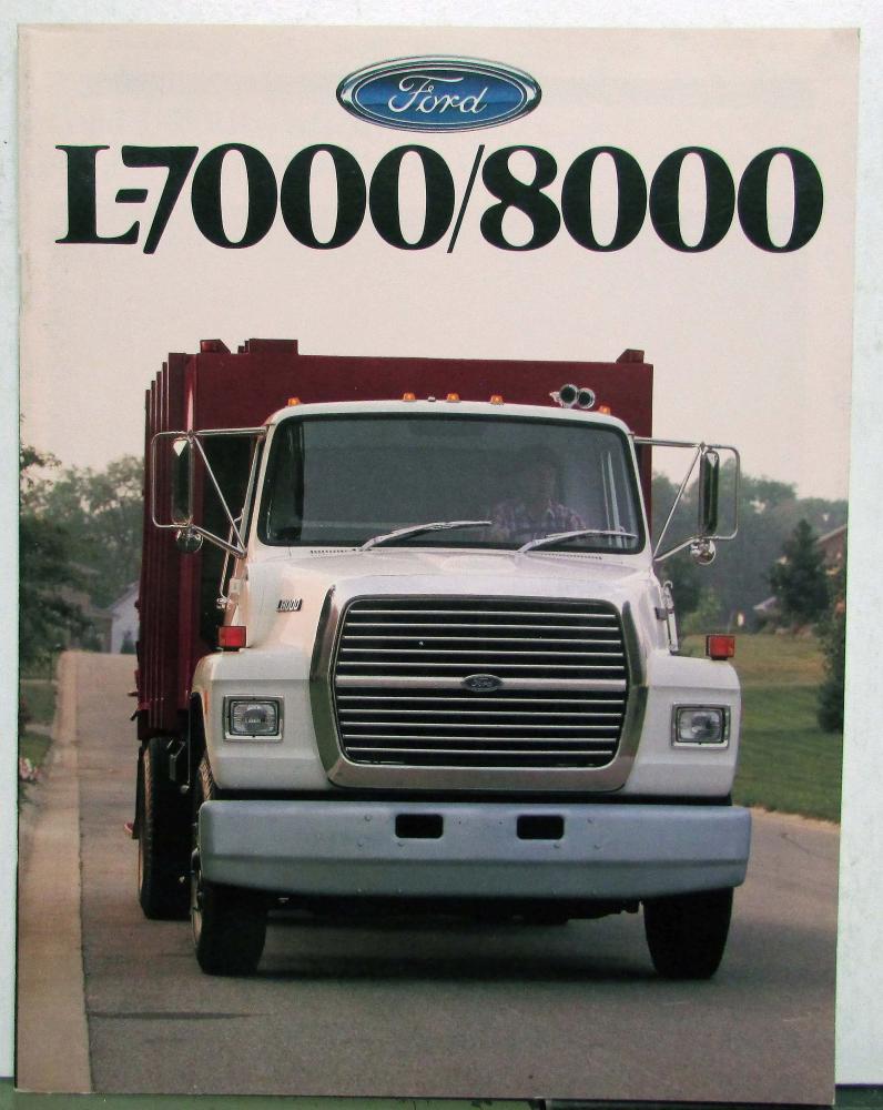 1988 Ford L-7000 8000 Truck Sales Brochure
