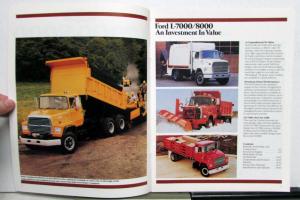 1988 Ford L-7000 8000 Truck Sales Brochure