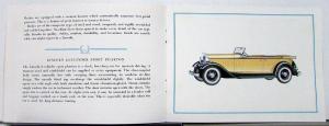 1932 Lincoln Sales Brochure The New 8 cylinder Motor Car With Envelope