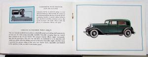 1932 Lincoln Sales Brochure The New 8 cylinder Motor Car With Envelope