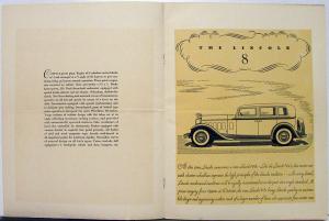 1932 A Lincoln Presentation Sales Folder V8 & V12 Original