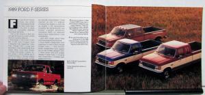 1989 Ford Trucks Sales Brochure F-Series Ranger Bronco Aerostar Econoline