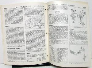 1969 Chevy New Model Introduction In Set Oct 1968 Chevrolet Service News Dealer