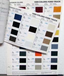 1989 Ford Truck Paint Chips by DuPont