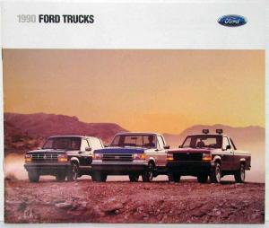 1990 Ford Trucks Sales Brochure F-Series Ranger Bronco Aerostar Econoline