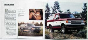 1990 Ford Trucks Sales Brochure F-Series Ranger Bronco Aerostar Econoline