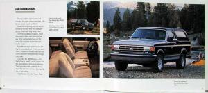 1991 Ford Trucks Sales Brochure F-Series Ranger Bronco Aerostar Econoline