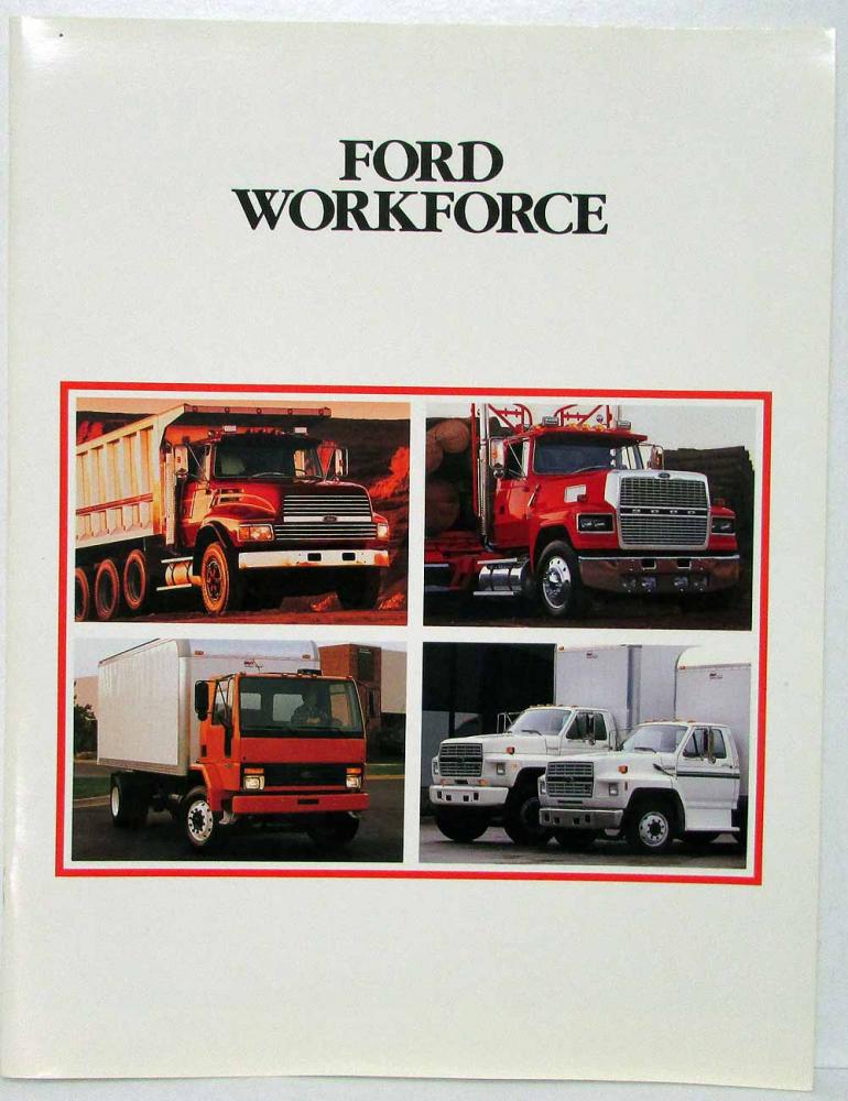Original 1989 Ford Aeroforce Truck Sales Brochure 89 Aeromax LTL L CLT 9000 