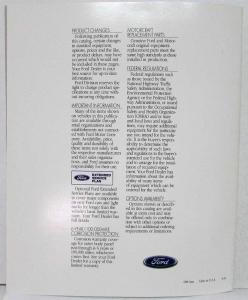 1992 Ford Commercial Trucks - Vans Sales Brochure