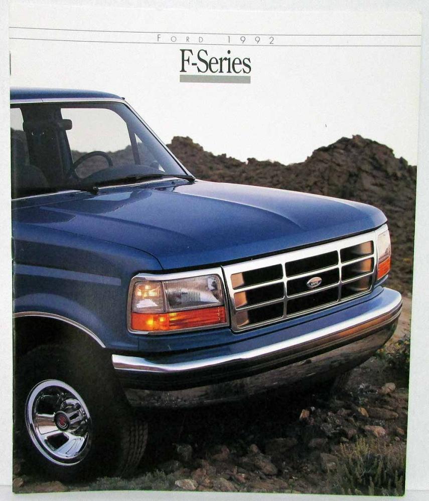 1992 Ford F-Series Pickups Sales Folder F-150 F-250