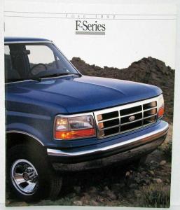 1992 Ford F-Series Pickups Sales Folder F-150 F-250