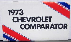 1973 Chevrolet Salesmen Pocket Comparator Car Model Comparisons With Competition
