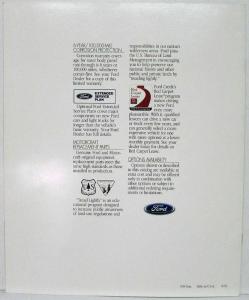 1992 Ford Explorer Sales Brochure