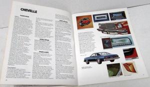 1974 Chevrolet Options Vet Wagons Vega Nova Camaro Chevelle Monte Carlo Brochure