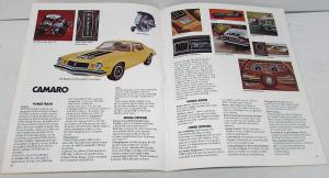 1974 Chevrolet Options Vet Wagons Vega Nova Camaro Chevelle Monte Carlo Brochure