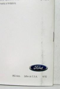 1993 Ford F-Series Pickups Sales Brochure F-150 F-250 F-350