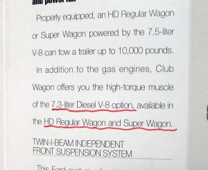 1993 Ford Club Wagon Sales Brochure